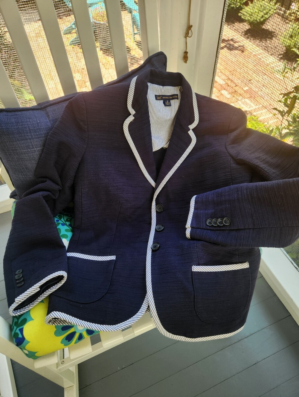 Brooks Brothers Classic Cotton "346" Navy Blue Jacket